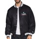 Super Bowl LX Black Varsity Satin Jacket