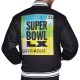 Super Bowl LX Black Varsity Satin Jacket