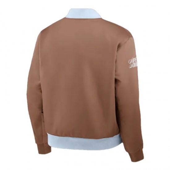 Super Bowl LX Legacy Brown Bomber Jacket