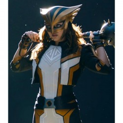 Superman Hawkgirl 2025 Cropped Leather jacket Superman Hawkgirl 2025 Cropped Leather jacket