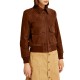 Superman Lois Lane Bomber Brown Suede Leather Jacket Superman Lois Lane Bomber Brown Suede Leather Jacket