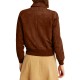 Superman Lois Lane Bomber Brown Suede Leather Jacket Superman Lois Lane Bomber Brown Suede Leather Jacket