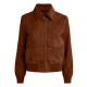 Superman Lois Lane Bomber Brown Suede Leather Jacket Superman Lois Lane Bomber Brown Suede Leather Jacket