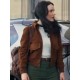 Superman Lois Lane Bomber Brown Suede Leather Jacket Superman Lois Lane Bomber Brown Suede Leather Jacket