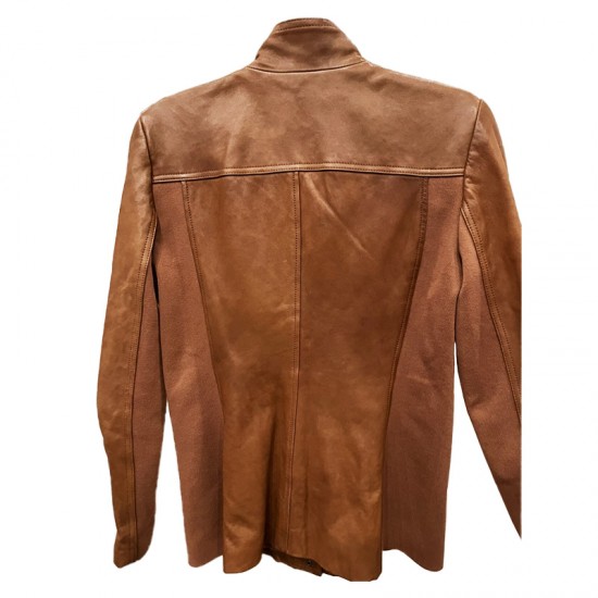 Supernatural S14 Samantha Smith Brown Leather Jacket Supernatural S14 Samantha Smith Brown Leather Jacket