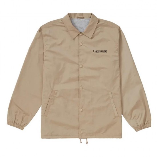 Supreme 1-800 Coaches Beige Jacket Supreme 1-800 Coaches Beige Jacket