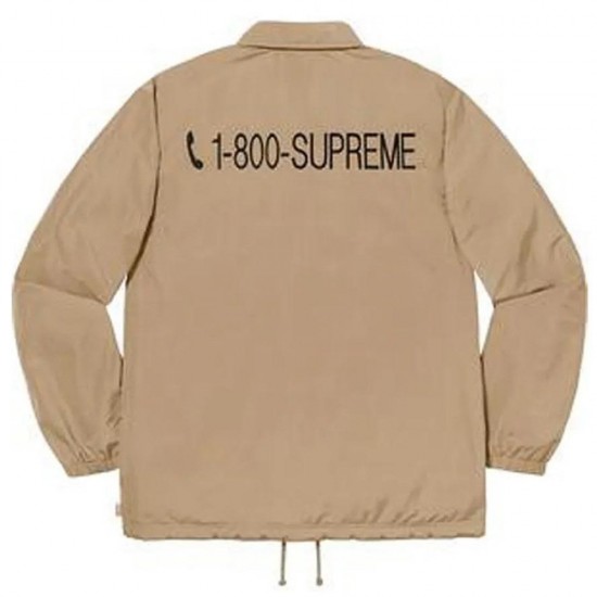 Supreme 1-800 Coaches Beige Jacket Supreme 1-800 Coaches Beige Jacket