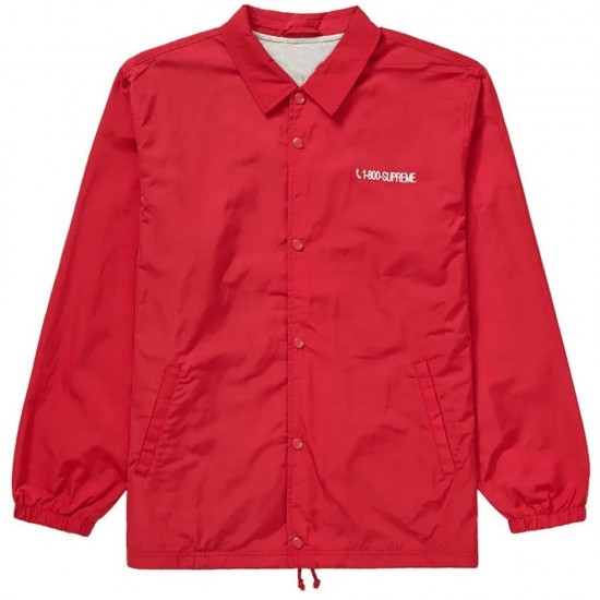 Supreme 1-800 Coaches Red Jacket Supreme 1-800 Coaches Red Jacket