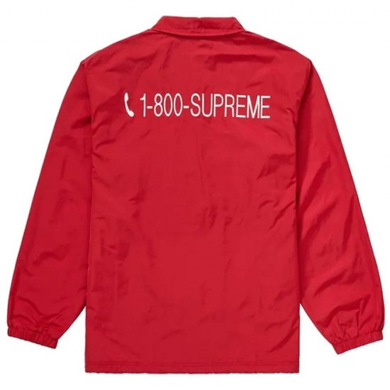 Supreme 1-800 Coaches Red Jacket Supreme 1-800 Coaches Red Jacket