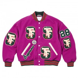Drill Team Wool Varsity Jacket Full-Snap
