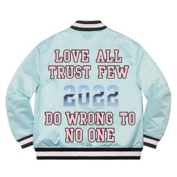 Supreme Love All Trust Few Blue Varsity Jacket
