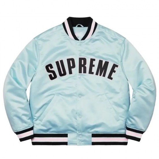 Supreme Love All Trust Few Blue Varsity Jacket