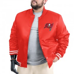 Tampa Bay Buccaneers Adaptive Team Graphic Varsity Satin Jacket