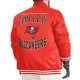 Tampa Bay Buccaneers Adaptive Team Graphic Varsity Satin Jacket