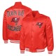 Tampa Bay Buccaneers Adaptive Team Graphic Varsity Satin Jacket