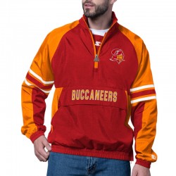 Tampa Bay Buccaneers Prospect Red Half-Zip Pullover Jacket