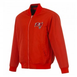 Tampa Bay Buccaneers Red/Black Full-Zip Reversible Flight Jacket