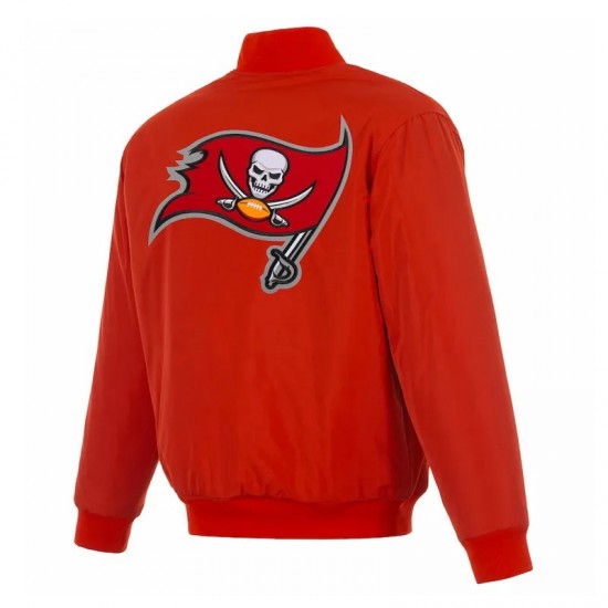 Tampa Bay Buccaneers Red/Black Full-Zip Reversible Flight Jacket