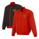 Tampa Bay Buccaneers Red/Black Full-Zip Reversible Flight Jacket