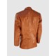Tan Leather Coat with 2 Buttons Tan Leather Coat with 2 Buttons