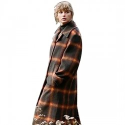 Taylor Swift Evermore Checked Coat