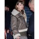Taylor Swift Shearling Brown Leather Jacket Taylor Swift Shearling Brown Leather Jacket
