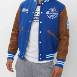 Toronto  Jays Blue Letterman Varsity  Jacket