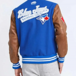 Toronto Jays Blue Letterman Varsity Jacket Toronto Jays Blue Letterman Varsity Jacket