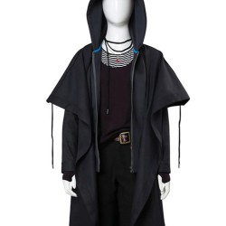 Teagan Croft Titans Rachel Roth Black Cotton Coat with Hood