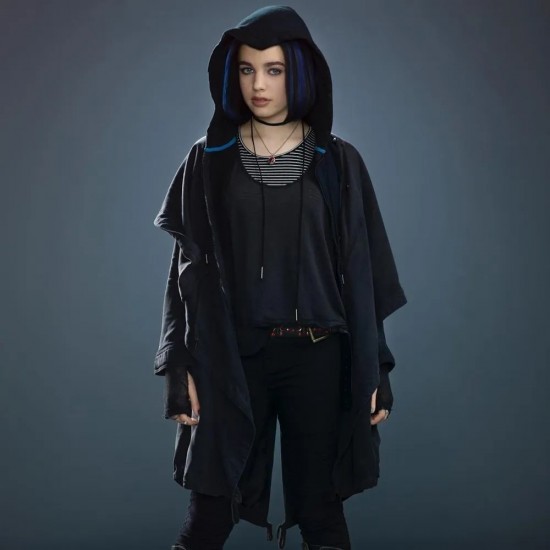 Teagan Croft Titans Rachel Roth Black Cotton Coat with Hood