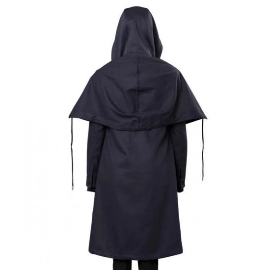 Teagan Croft Titans Rachel Roth Black Cotton Coat with Hood