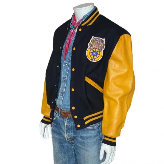 Teamsters Black and Gold Varsity Jacket