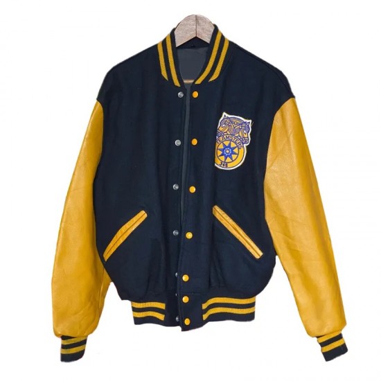 Teamsters Black and Gold Varsity Jacket