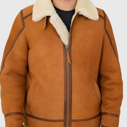 Tejan Men’s Brown B-3 Bomber Leather Jacket Tejan Men’s Brown B-3 Bomber Leather Jacket