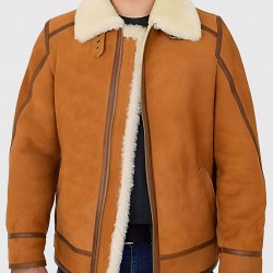 Tejan Men’s Brown B-3 Bomber Leather Jacket Tejan Men’s Brown B-3 Bomber Leather Jacket