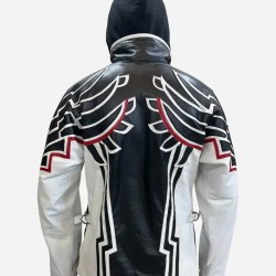 Tekken 8 Jin Kazama Black Leather Hooded Jacket Tekken 8 Jin Kazama Black Leather Hooded Jacket