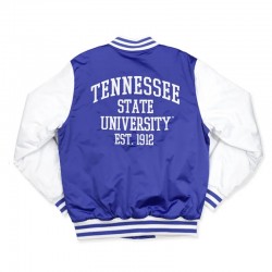 Tennessee State Blue and White Baseball Jacket