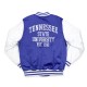 Tennessee State Blue and White Baseball Jacket Tennessee State Blue and White Baseball Jacket