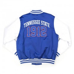 Tennessee State Royal and White Baseball Jacket