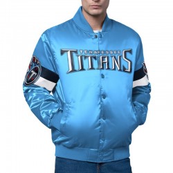 Tennessee Titans Triple Option Varsity Satin Jacket