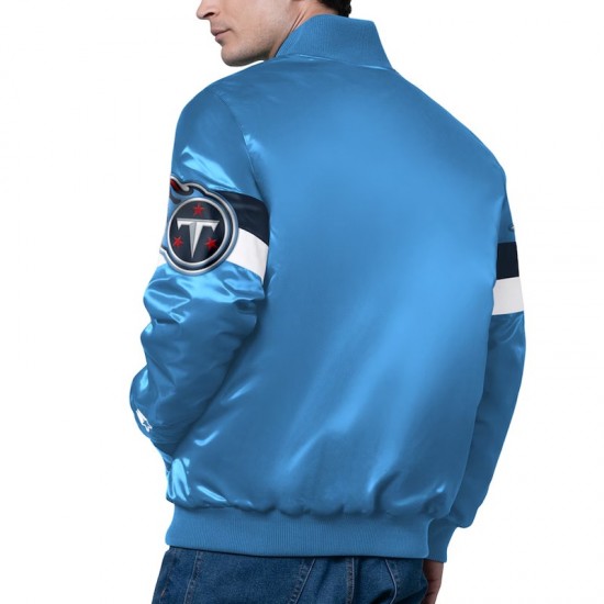 Tennessee Titans Triple Option Varsity Satin Jacket