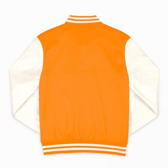 Tennessee Volunteers Orange and Off White Varsity Jacket