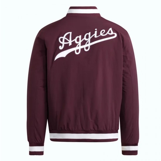 Texas A&M Aggies Purple Coaches Dugout Jacket