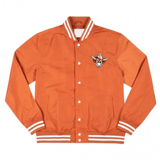 Texas Longhorns Arched Burnt Orange Bomber Jacket