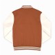 Texas Longhorns Burnt Orange and Off White Varsity Jacket