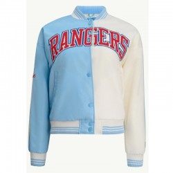 Texas Rangers Zone Blitz Varsity Satin Jacket