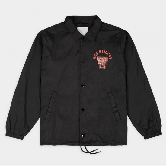 Texas Tech Red Raiders Double T Logo Coaches Jacket Texas Tech Red Raiders Double T Logo Coaches Jacket