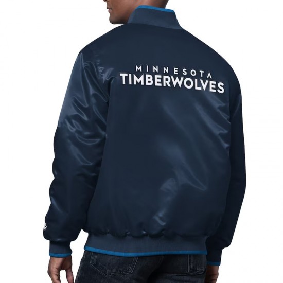 The Ambassador Minnesota Timberwolves Varsity Satin Jacket