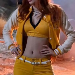 The Babysitter 2 Bella Thorne Yellow Varsity Jacket