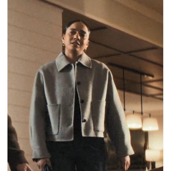 Olivia Benitez The Beast In Me Aleyse Shannon Gray Jacket Olivia Benitez The Beast In Me Aleyse Shannon Gray Jacket